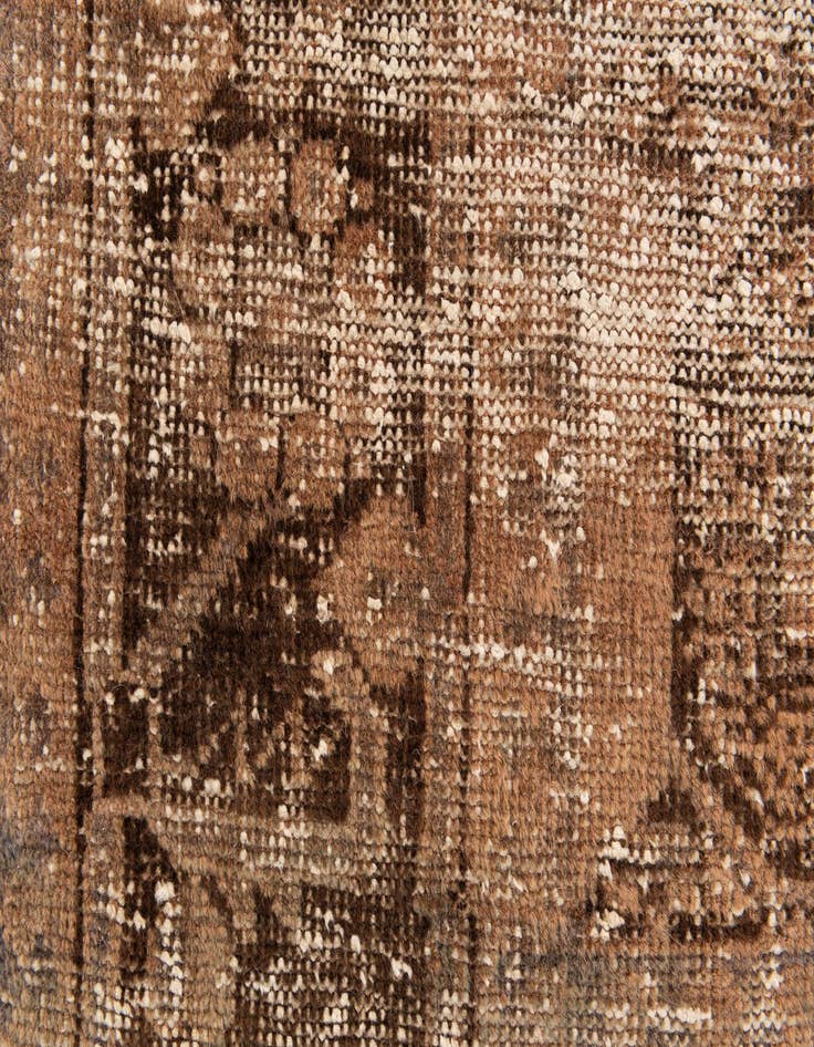 Detail image of  4' x 8'  Hand Knotted Ultra Vintage Persian Wool Runner Rug