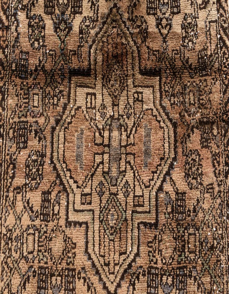 Detail image of  2' 6 x 6' 8  Hand Knotted Ultra Vintage Persian Wool Runner Rug