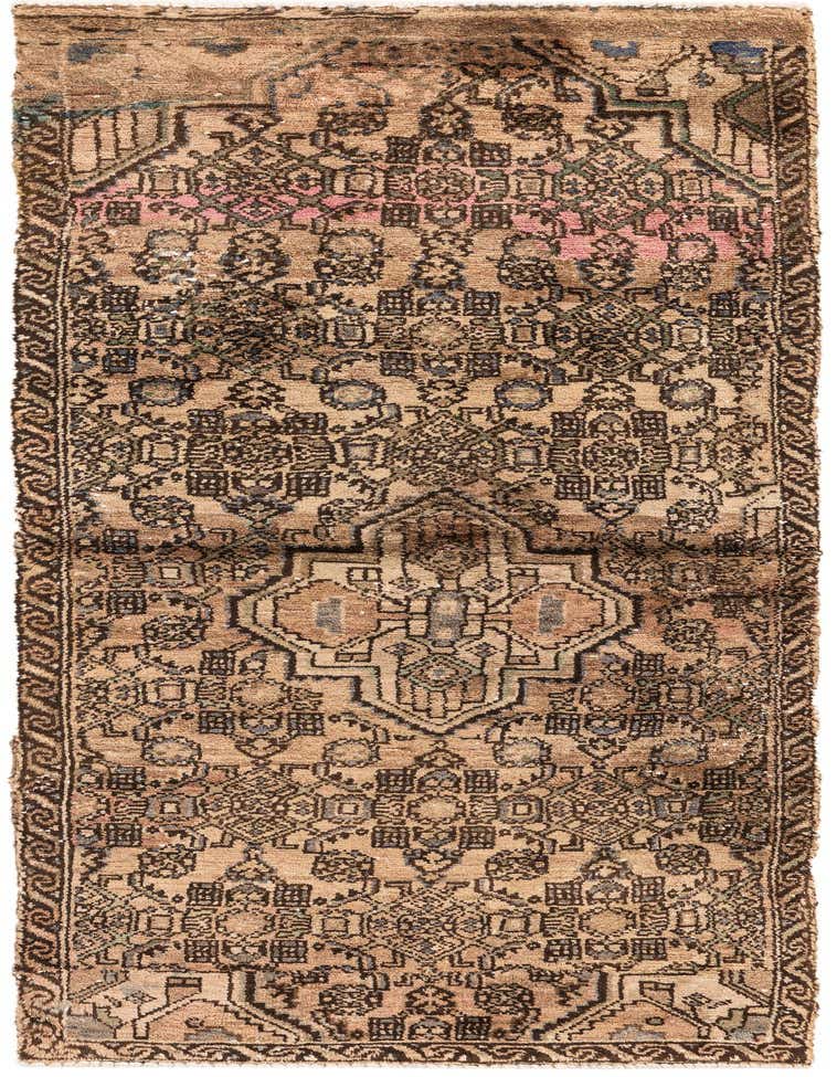 Primary image  2' 6 x 6' 8  Hand Knotted Ultra Vintage Persian Wool Runner Rug