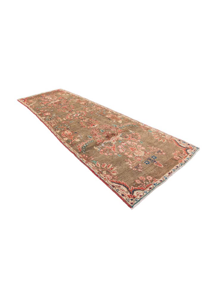 Detail image of 2' 7 x 8' 5 Hand Knotted Ultra Vintage Persian Wool Runner Rug