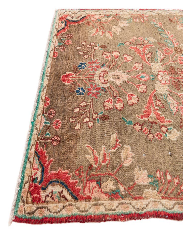 Detail image of 2' 7 x 8' 5 Hand Knotted Ultra Vintage Persian Wool Runner Rug