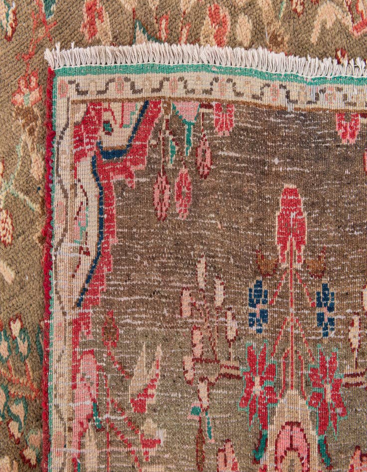 Detail image of 2' 7 x 8' 5 Hand Knotted Ultra Vintage Persian Wool Runner Rug