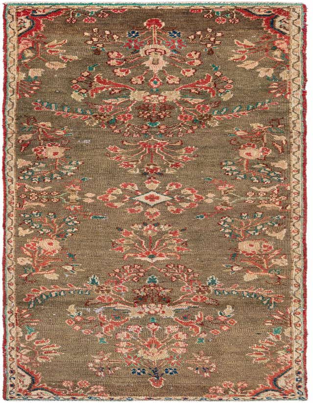 Primary image  2' 7 x 8' 5  Hand Knotted Ultra Vintage Persian Wool Runner Rug