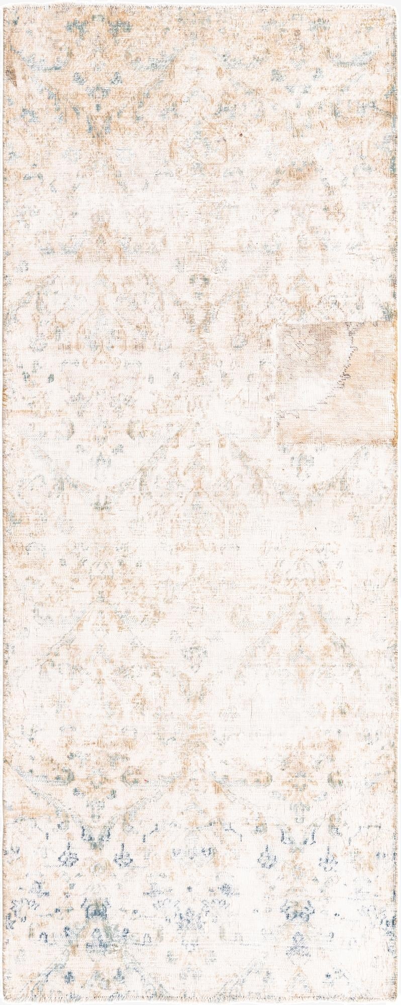  3' x 7' 8  Hand Knotted Ultra Vintage Persian Wool Runner Rug