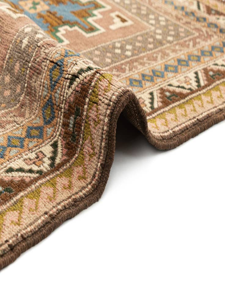 Detail image of  3' 9 x 4' 10  Hand Knotted Balouch Wool Square Rug