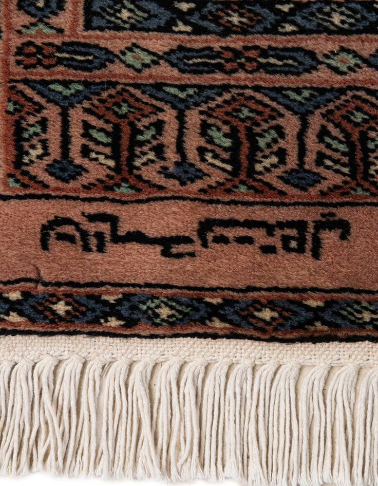 Detail image of  6' 2 x 6' 4  Hand Knotted Bokhara Oriental Wool Square Rug
