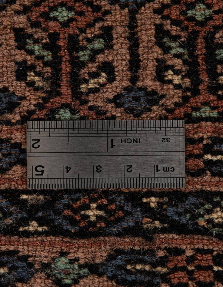 Detail image of  6' 2 x 6' 4  Hand Knotted Bokhara Oriental Wool Square Rug
