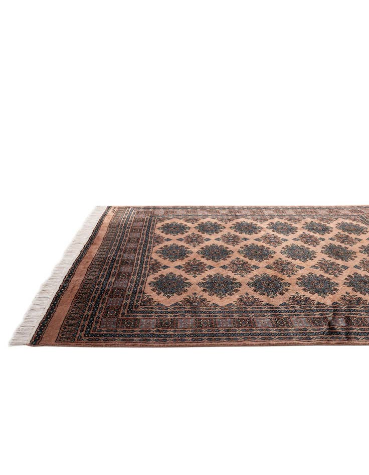 Detail image of  6' 2 x 6' 4  Hand Knotted Bokhara Oriental Wool Square Rug