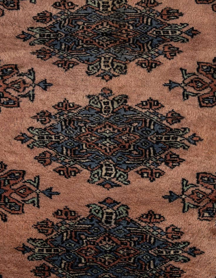 Detail image of  6' 2 x 6' 4  Hand Knotted Bokhara Oriental Wool Square Rug