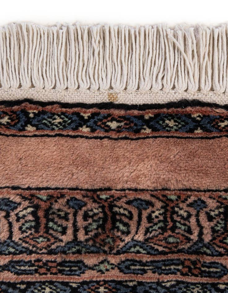 Detail image of  6' 2 x 6' 4  Hand Knotted Bokhara Oriental Wool Square Rug