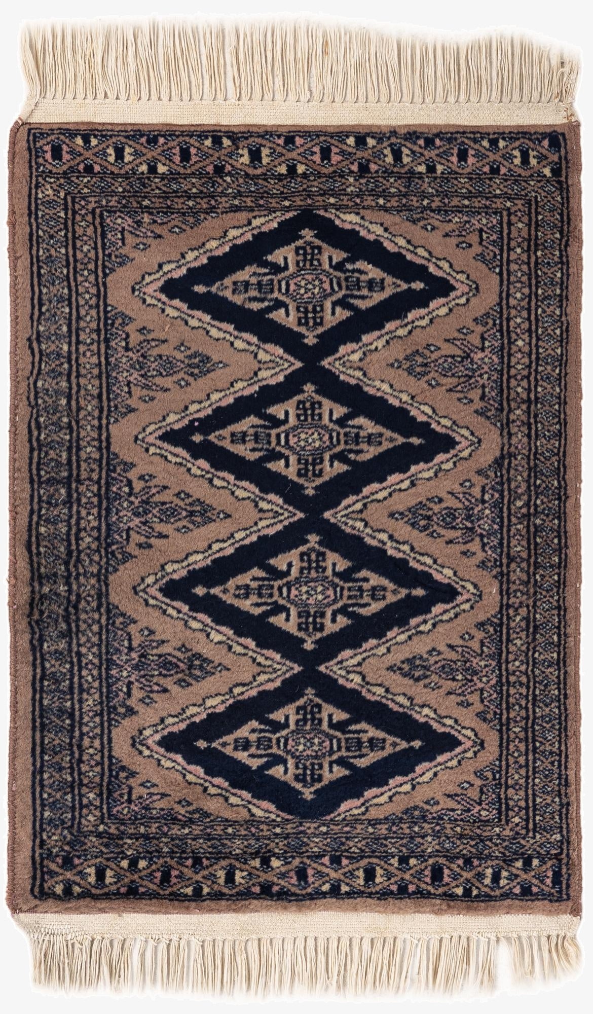  1' 7 x 2' 3  Hand Knotted Bokhara Wool Square Rug