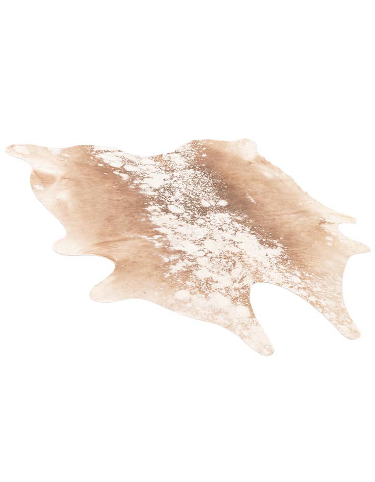 Detail image of  6' 1 x 6' 1 Cowhide Leather Square Rug