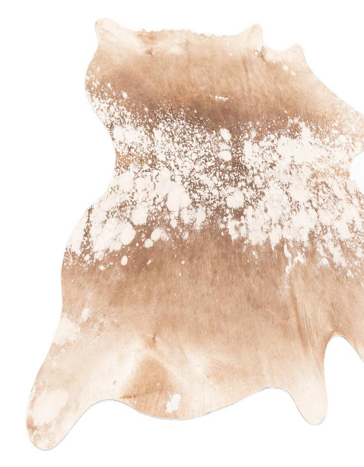 Detail image of  6' 1 x 6' 1 Cowhide Leather Square Rug