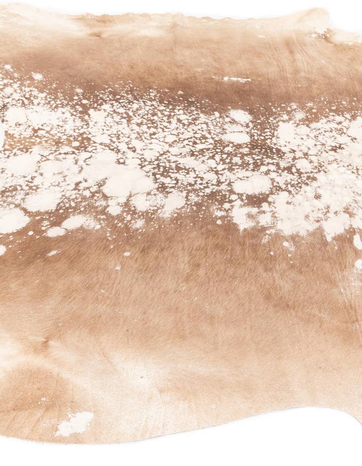 Detail image of  6' 1 x 6' 1 Cowhide Leather Square Rug