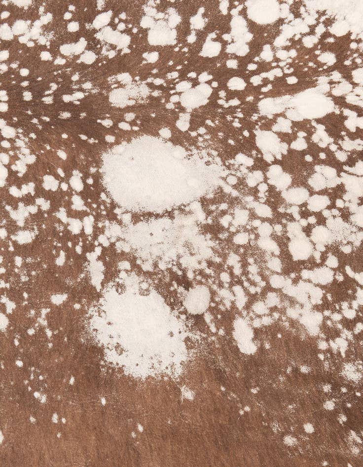 Detail image of  6' 1 x 6' 1 Cowhide Leather Square Rug