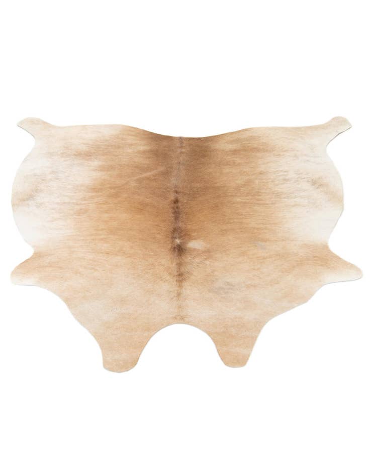 Detail image of  5' 2 x 5' 4 Cowhide Leather Square Rug