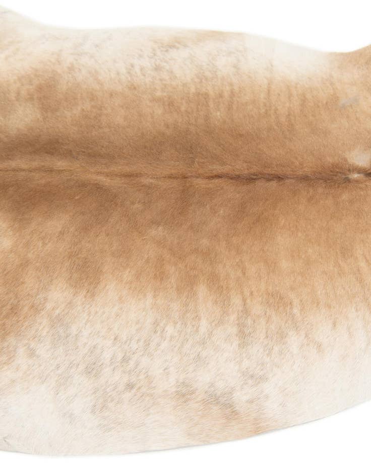 Detail image of  5' 2 x 5' 4 Cowhide Leather Square Rug