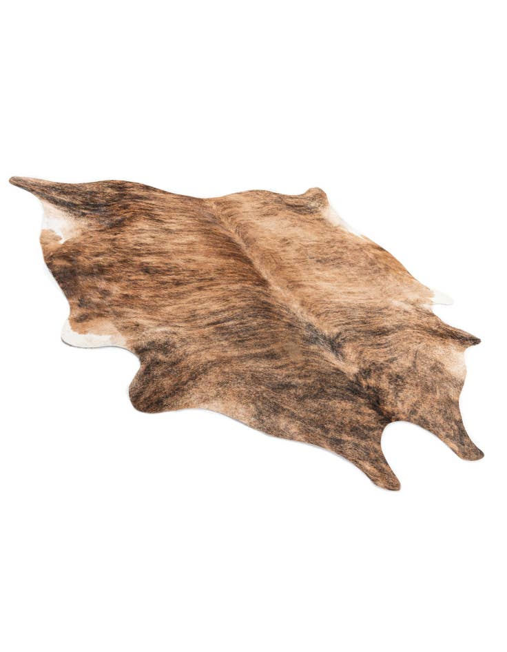 Detail image of  6' 5 x 6' 11 Cowhide Leather Square Rug