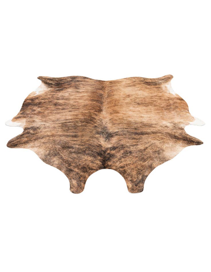 Detail image of  6' 5 x 6' 11 Cowhide Leather Square Rug