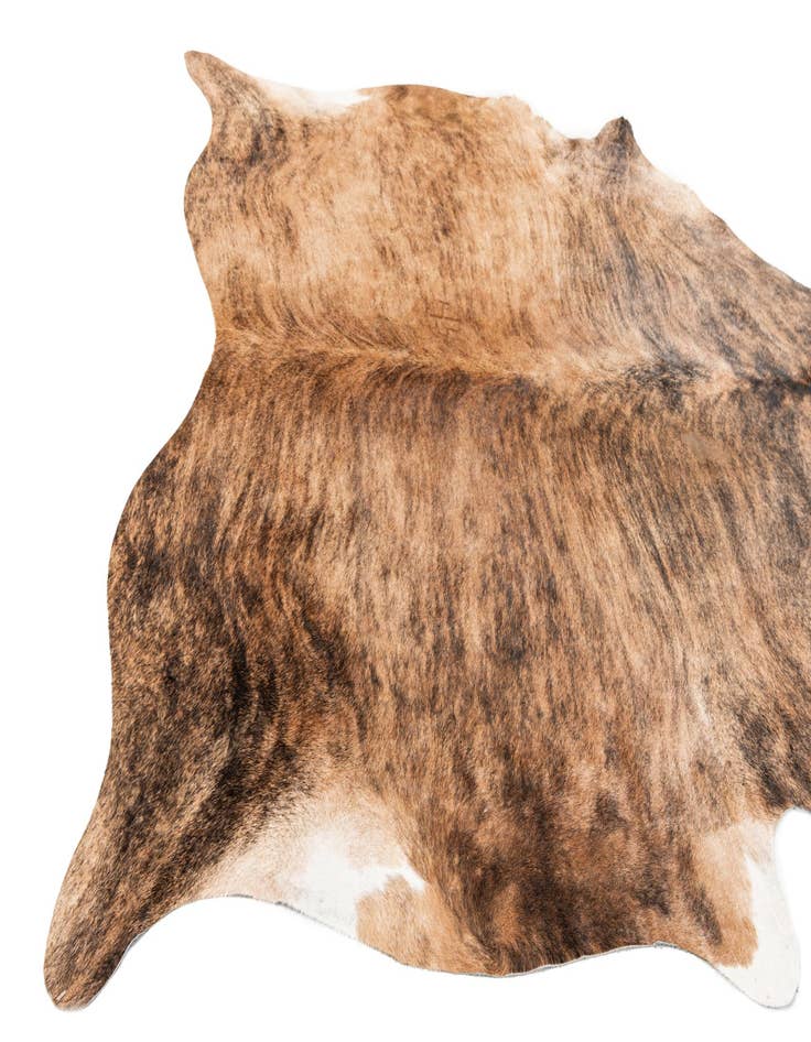 Detail image of  6' 5 x 6' 11 Cowhide Leather Square Rug