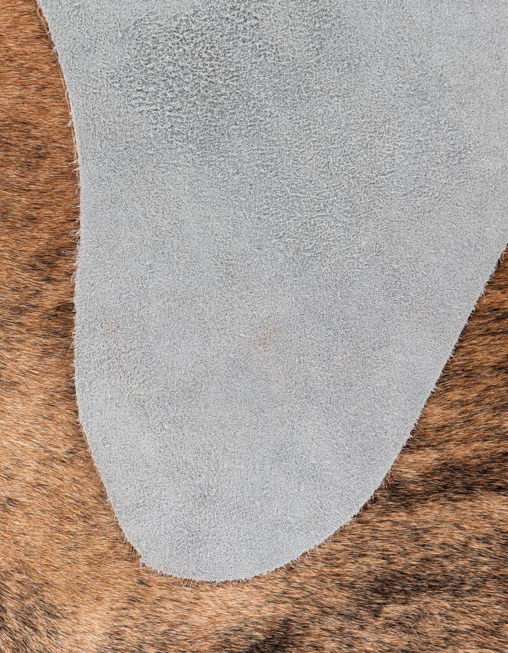Detail image of  6' 5 x 6' 11 Cowhide Leather Square Rug