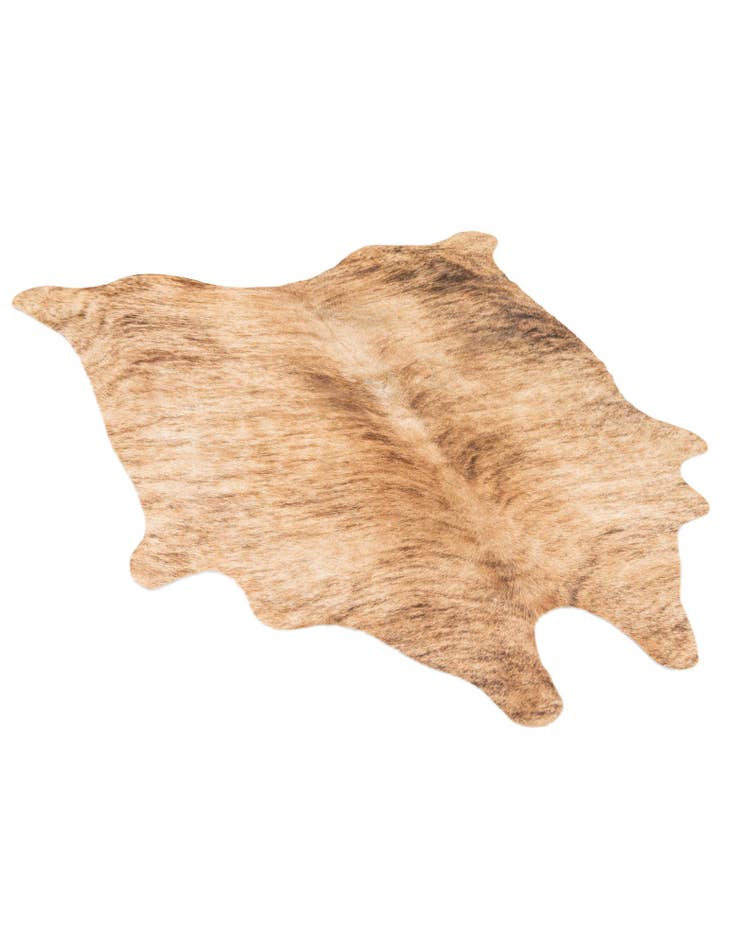 Detail image of  4' 1 x 4' 4 Cowhide Leather Square Rug