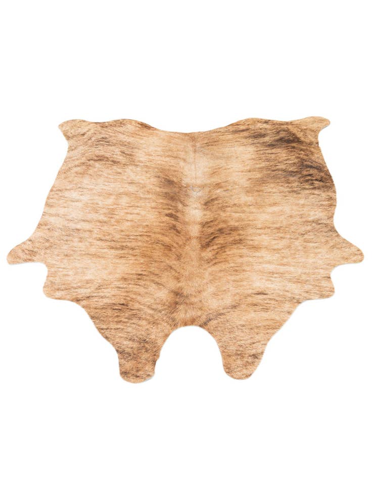 Detail image of  4' 1 x 4' 4 Cowhide Leather Square Rug