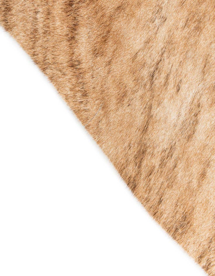 Detail image of  4' 1 x 4' 4 Cowhide Leather Square Rug