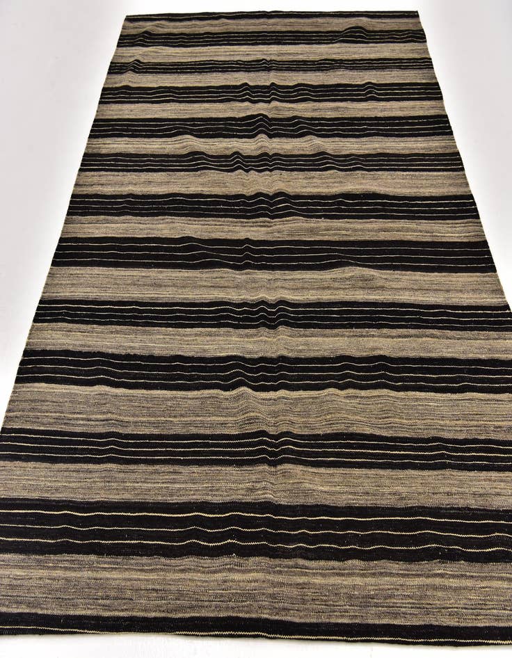 Detail image of  6' x 7' 2  Hand Woven Kilim Modern Wool Square Rug