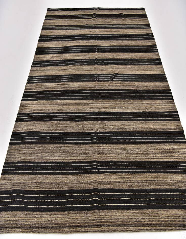 Detail image of  6' 2 x 7' 4  Hand Woven Kilim Modern Wool Square Rug