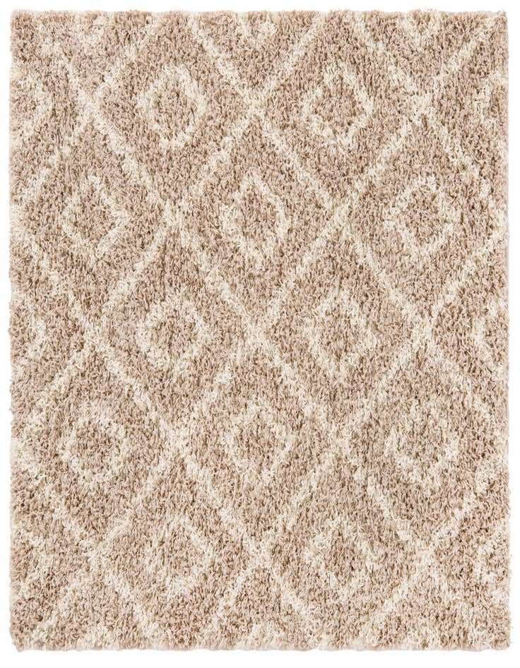 Detail image of  4' x 4' Lattice Shag Square Rug