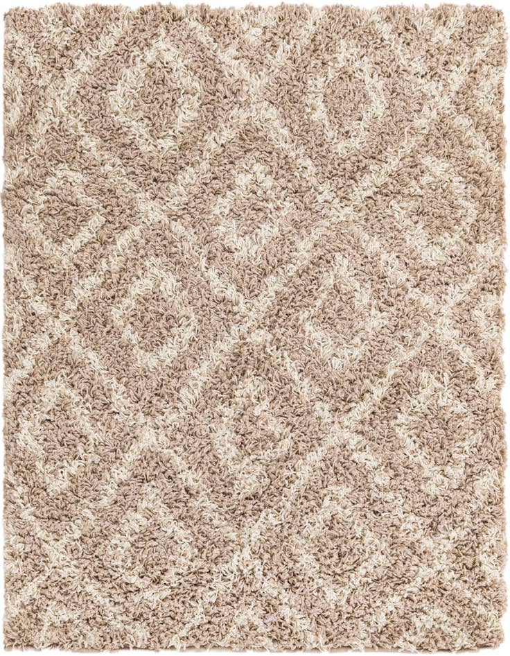 Detail image of  3' 3 x 3' 3 Lattice Shag Square Rug