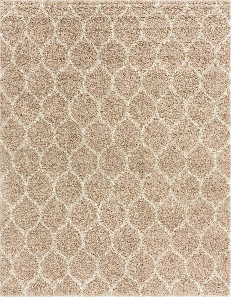 Detail image of  10' x 10' Lattice Shag Square Rug