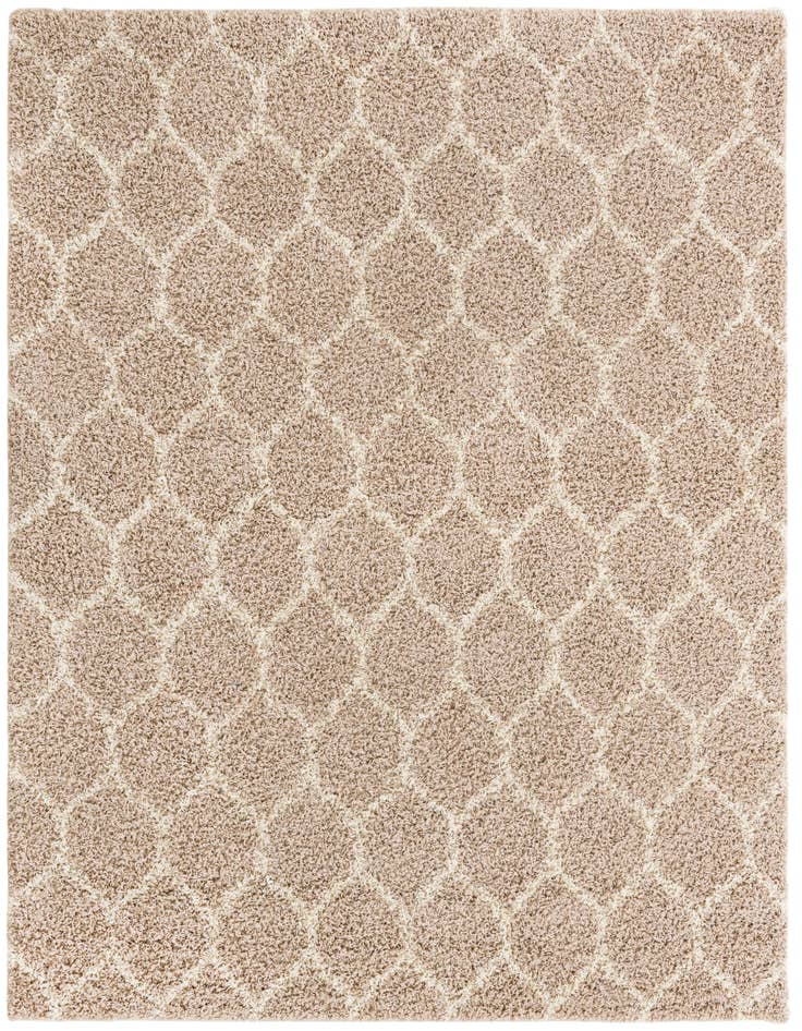 Detail image of  7' 10 x 7' 10 Lattice Shag Square Rug