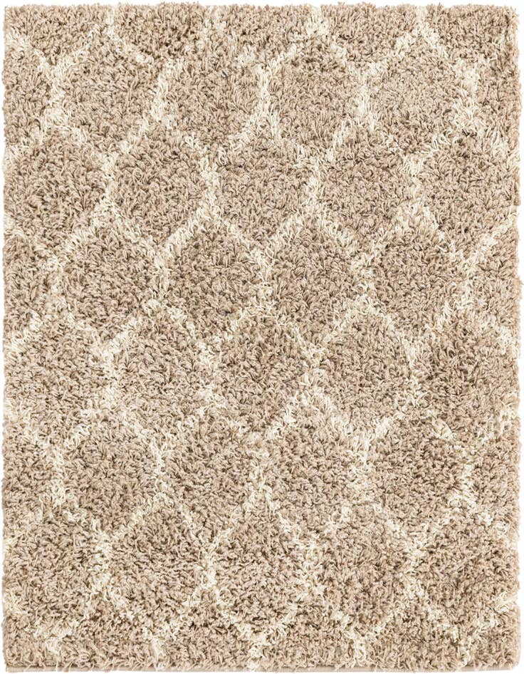 Detail image of  3' 3 x 3' 3 Lattice Shag Square Rug
