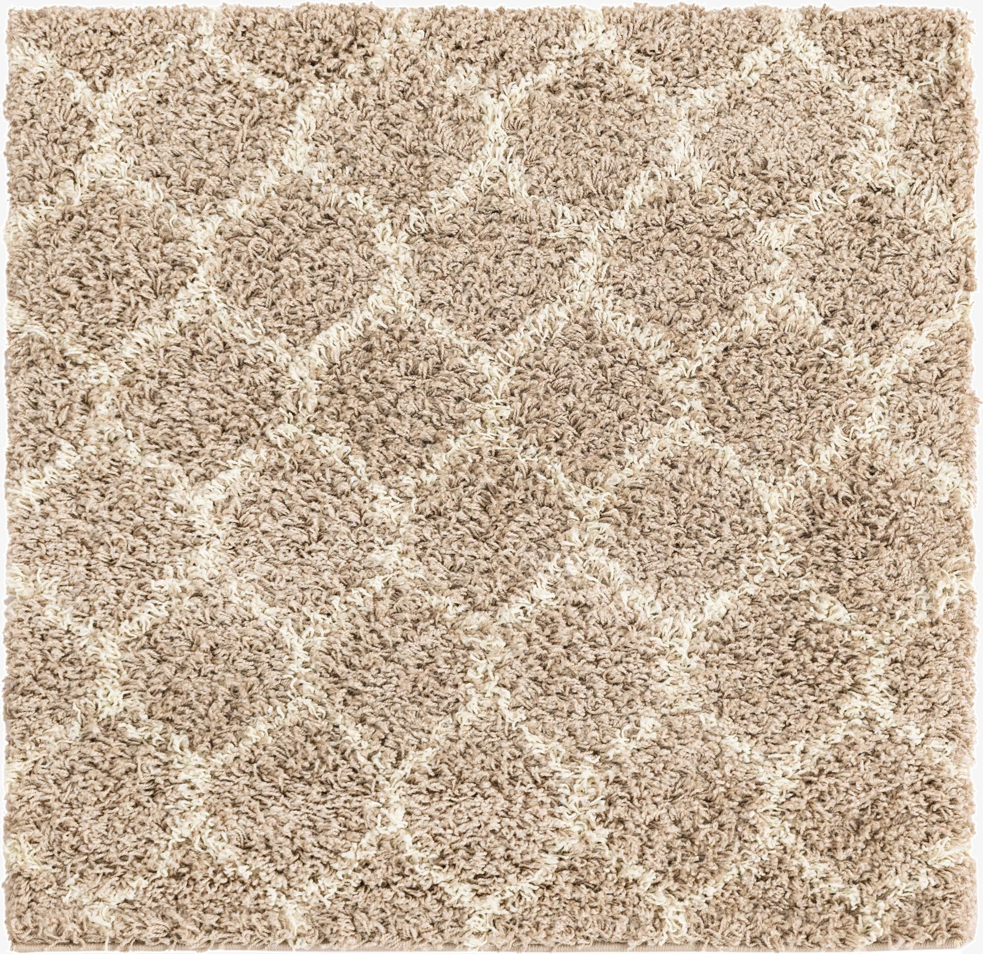  3' 3 x 3' 3 Lattice Shag Square Rug