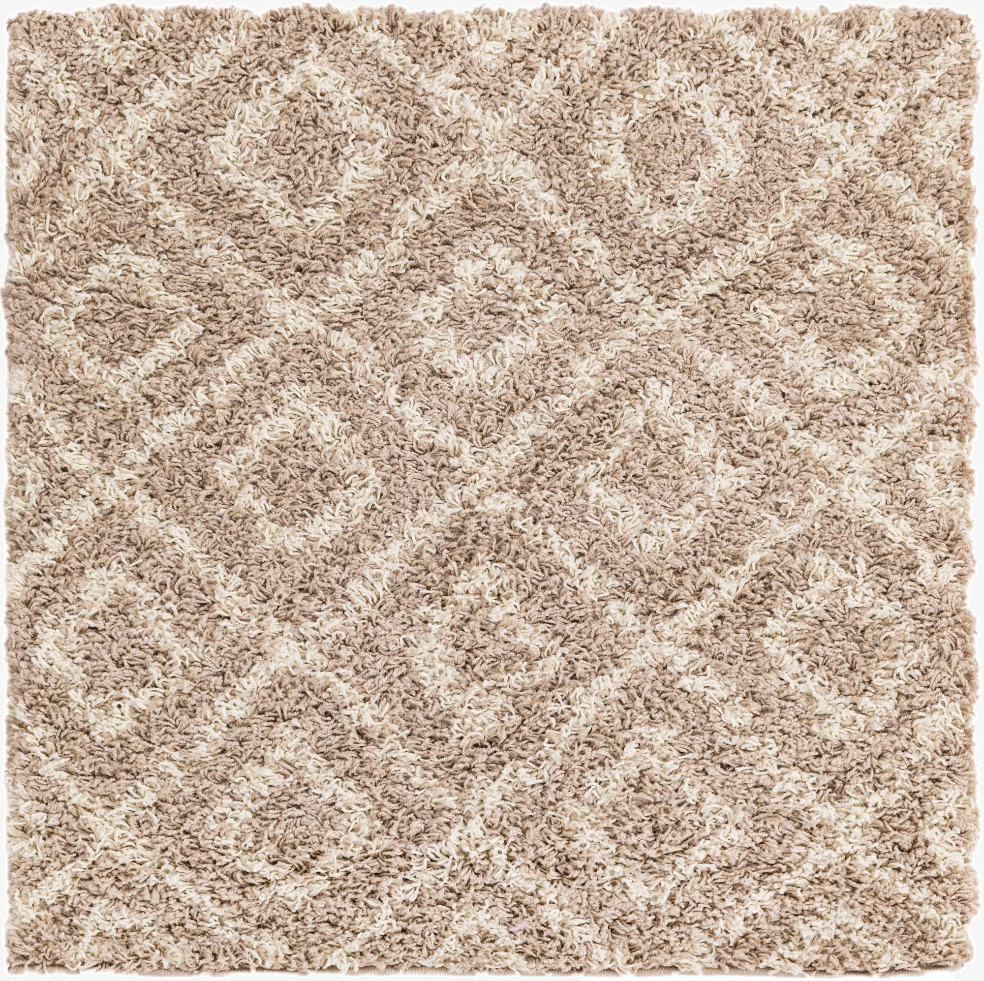  3' 3 x 3' 3 Lattice Shag Square Rug