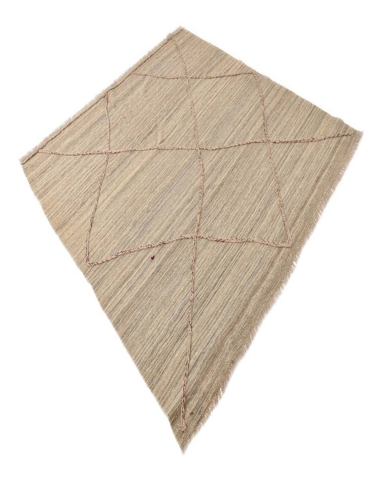 Detail image of  6' 7 x 6' 10  Hand Knotted Moroccan Wool Square Rug