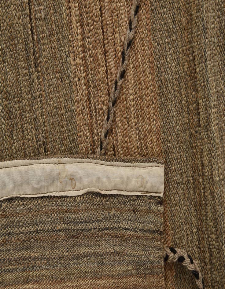 Detail image of  12' 6 x 12' 8  Hand Knotted Moroccan Wool Square Rug