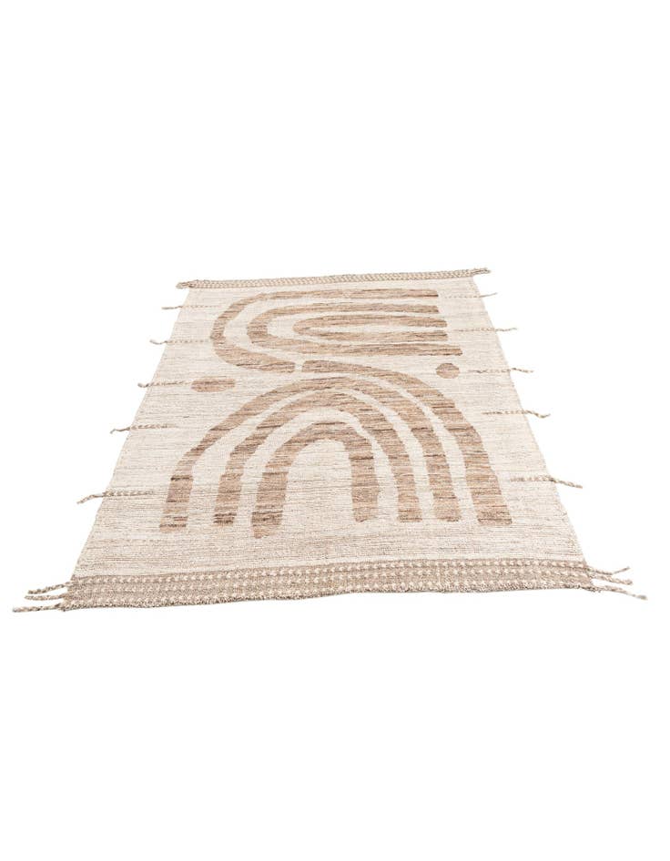 Detail image of  5' 8 x 6' 8  Hand Knotted Moroccan Wool Square Rug