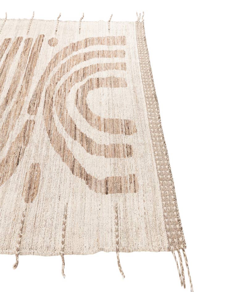 Detail image of  5' 8 x 6' 8  Hand Knotted Moroccan Wool Square Rug
