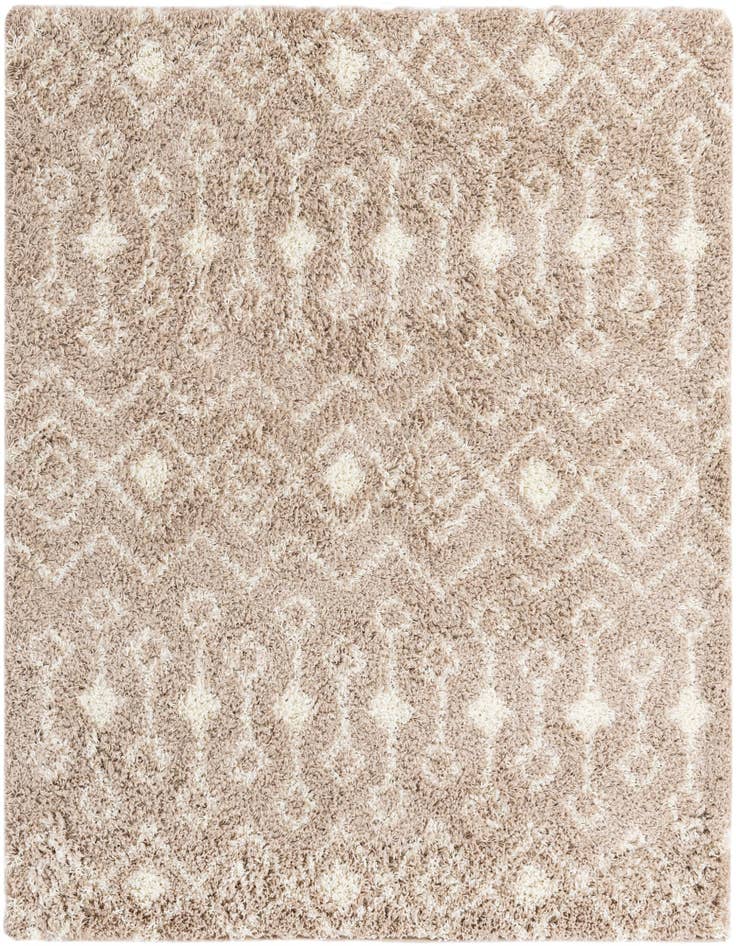 Detail image of  6' x 6' Moroccan Trellis Shag Square Rug