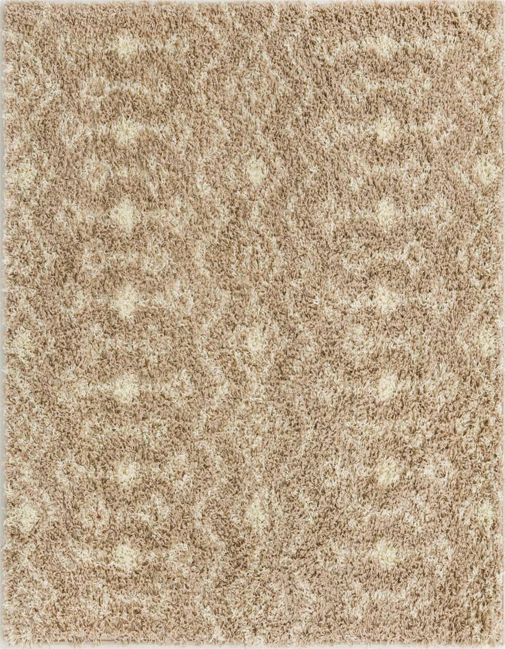 Detail image of  5' 3 x 5' 3 Moroccan Trellis Shag Square Rug