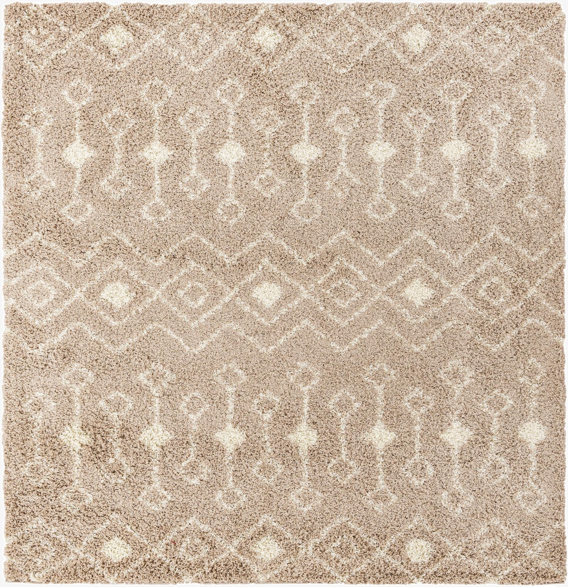 Primary image  7' 10 x 7' 10 Moroccan Trellis Shag Square Rug