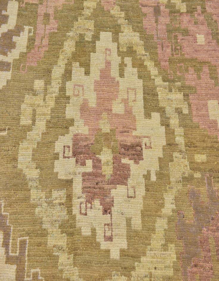 Detail image of  11' x 12'  Hand Knotted Oushak Wool Square Rug
