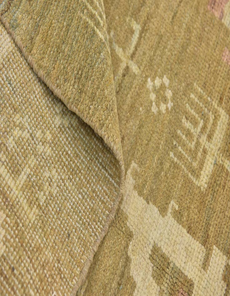 Detail image of  11' x 12'  Hand Knotted Oushak Wool Square Rug