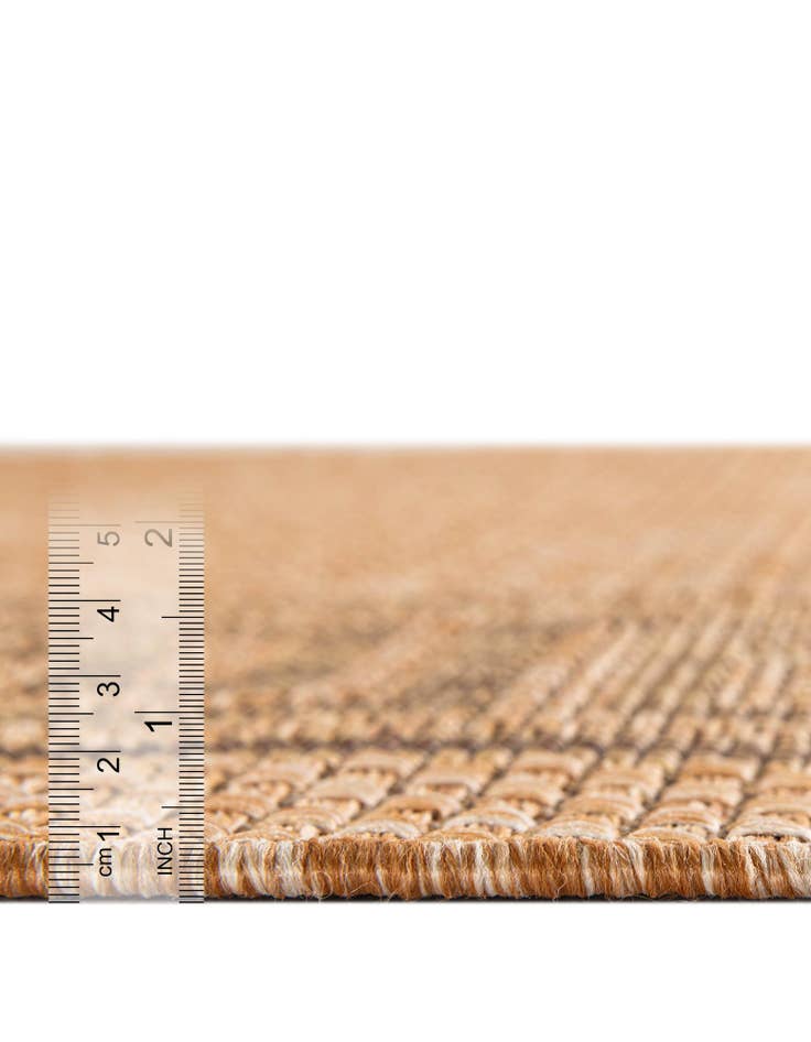 Detail image of  6' x 6'  Washable Border Indoor / Outdoor Square Rug