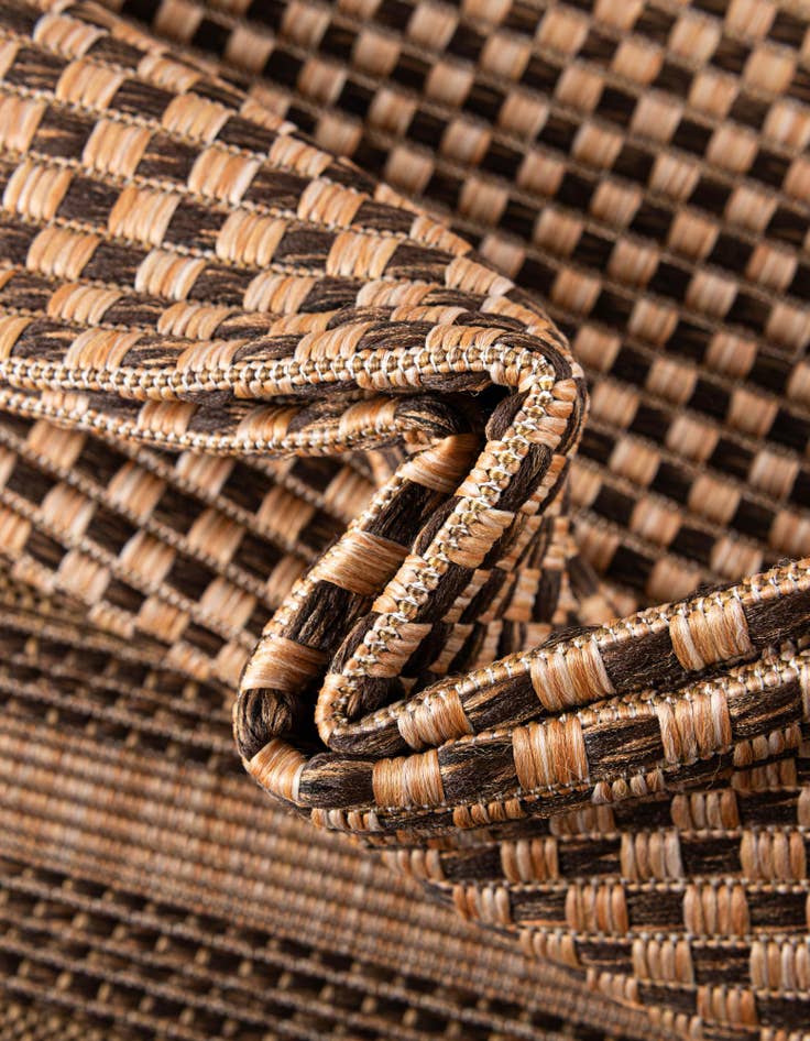 Detail image of  6' x 6'  Washable Border Indoor / Outdoor Square Rug