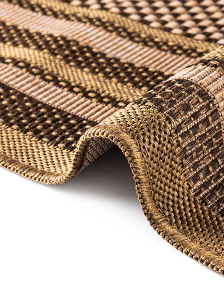 Detail image of  6' x 6'  Washable Border Indoor / Outdoor Square Rug