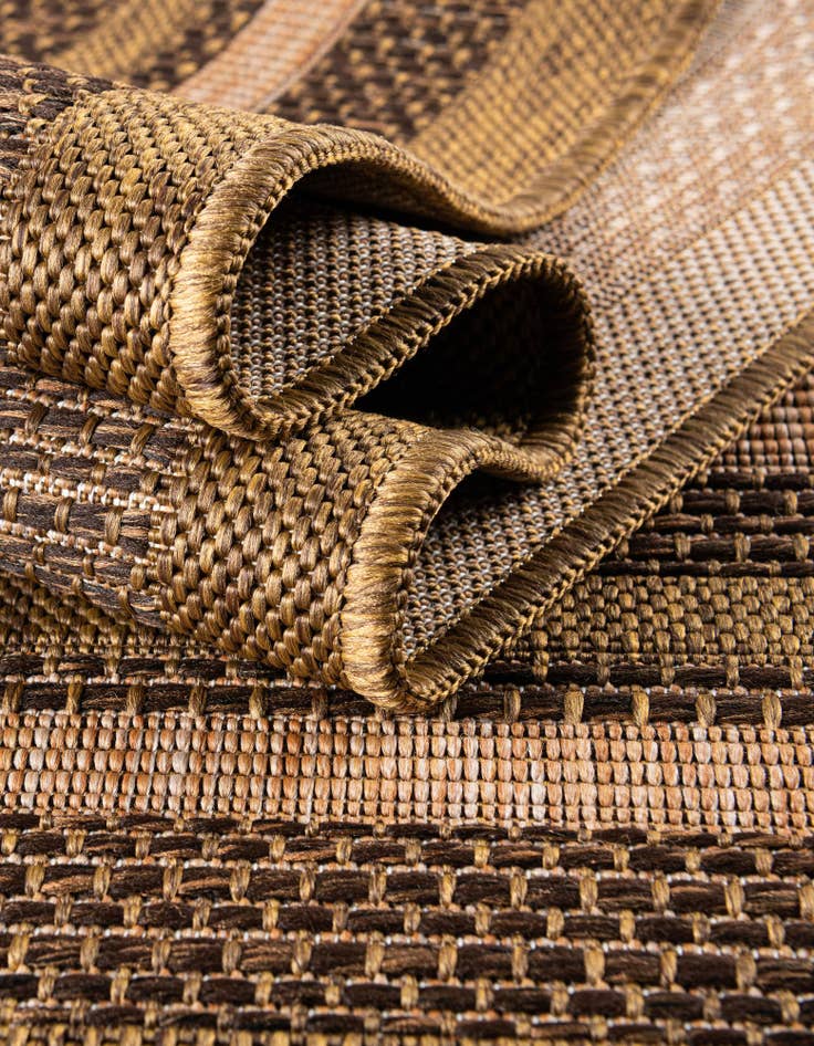 Detail image of  6' x 6'  Washable Border Indoor / Outdoor Square Rug